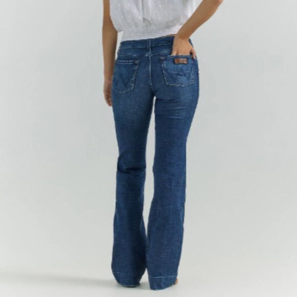 WRANGLER Retro Mae Wide Leg Jeans Size 7 x 32 - Picture 4 of 9